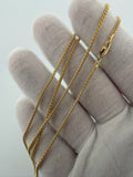 22" 14K Yellow Gold Bismark 2mm 4.5g