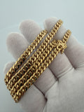 Pre-Owned 22" 14k Yellow Gold Cuban 6mm 66.81g