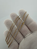 20" 14k Yellow Gold Franco 1mm 3.6g