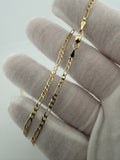 20" 14K Yellow Gold Figaro 2.5mm 4.3g
