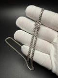 20" 14K White Gold Cuban 4mm 25.0g