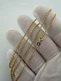 20" 14K Yellow Gold Rolo 2mm 2.0g