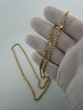 26" 10k Yellow Gold Rope 3mm 17.9g