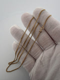 22 inch 1.75mm Cuban link chain in 14K yellow gold, 4.7g, view 10 - Ott Family Jewelry