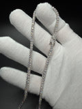 18" Silver 11ctw VS/VVS Lab Diamond Tennis Chain 3mm 21.1g