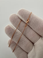 18” 14k Rose Gold Franco 1.3mm 3.1g