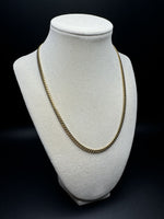 18” 14k Yellow Gold Cuban 4mm 21.5g