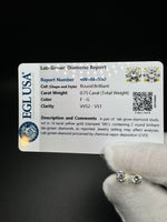 14k Yellow Gold 0.75ctw EGL Certified Lab Diamond Studs
