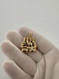 1.25” 14k Yellow Gold Boxing Gloves 6mm Bail 5.0g