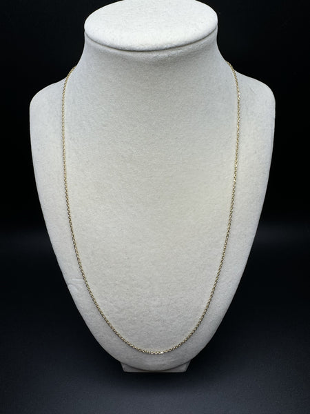 22” 14k Yellow Gold Heavy Link 1.4mm 3.2g