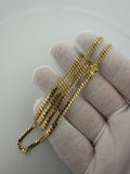 20" 3mm solid 14K yellow gold Cuban link chain, 13.7g – Ott Family Jewelry (11)