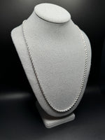 26” 10k White Gold Rope 3.5mm 8.5g