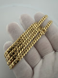 20" 14k Yellow Gold Cuban 5mm 39.0g