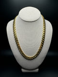 22” 14k Yellow Gold Monaco Cuban 11mm 34.85g