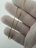 1.2mm Fancy Anchor Chain, 14K Yellow Gold, 17" (2.2g)