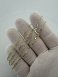 2mm Paperclip Chain, 14K Yellow Gold, 18" (1.1g)