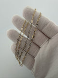 2.5mm Paperclip Chain, 14K Yellow Gold, 20" (2.6g)