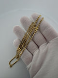 22" 3mm solid 14K yellow gold Cuban link chain, 14.7g – Ott Family Jewelry (11)