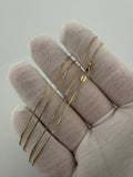 22" 14K Yellow Gold Box Chain 1mm 2.2g
