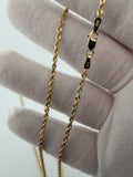 26" 2mm 14K yellow gold rope chain, 9.63g – Ott Family Jewelry (10)