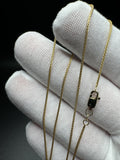 18” 14k Yellow Gold Wheat Chain 1mm 2.53g