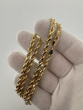 22” 10k Yellow Gold Rope 4mm 35.6g