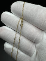 18” 14k Yellow Gold Figaro 1.5mm 2.0g