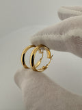 20mm x 5mm 14k Yellow Gold Flat Hoops 2.3g