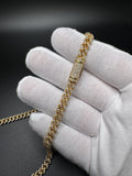22” 14k Yellow Gold 10.89ctw G VS2 Natural Diamond Cuban Link 7mm 67.8g