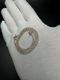 17" 14K Yellow Gold 5.22ctw E-F VS Lab Diamond Tennis EGL Certified – 2mm – 9.56g