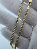 26" 10k Yellow Gold Rope 3mm 17.9g