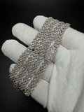 22" Silver 13ctw VS/VVS Lab Diamond Cuban Link 6mm 42.0g