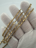 24" 14K Yellow Gold Heavy Fancy Anchor 2.5mm 16.1g