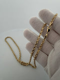 10K 8mm Handmade Solid Rope Chain