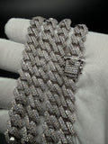 24" 10mm silver moissanite Cuban chain, 20.5ctw D VVS1, 103.5g – Ott Family Jewelry (11)