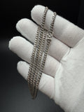 20" 14K White Gold Cuban 4mm 25.0g