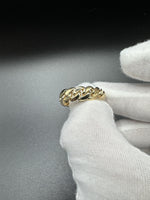 Size 12 10k Yellow Gold Cuban Link Ring 7.5mm 9.63g