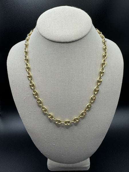 20” 14k Yellow Gold Puff Mariner 8mm 24.3g