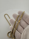 24” 14k Yellow Gold Franco 3.5mm 45.5g