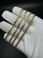26” 14k Yellow Gold Cuban 4mm 32.2g