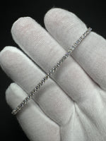7.25” 14k White Gold 3ctw Lab Diamond Tennis Bracelet 6.7g