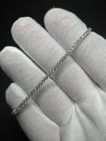 7.25” 14k White Gold 3ctw Lab Diamond Tennis Bracelet 6.7g