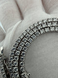 20 inch 3.4mm 16.5ctw VS/VVS lab diamond tennis chain in sterling silver, 31g, view 12 - Ott Family Jewelry