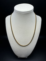 18” 14k Yellow Gold Cuban 4mm 21.5g