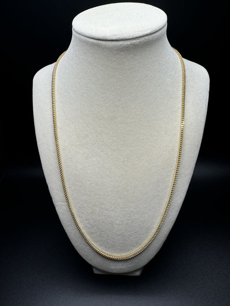 20” 14k Yellow Gold Foxtail Franco 2.5mm 6.4g
