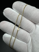 10” 14k Yellow Gold Cuban 1.5mm 1.9g