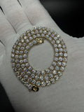 18" 4mm gold over silver moissanite tennis chain, 32.71ctw D VVS1, 25.4g – Ott Family Jewelry (11)