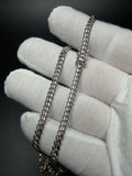20" 14K White Gold Cuban 4mm 25.0g