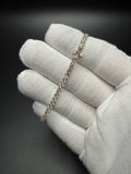 7" 14k Yellow Gold 6.07ctw E-F VS Lab Diamond Tennis Bracelet EGL Certified 3.2mm 6.3g