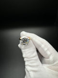 Size 6 14k Yellow Gold 5ct F VS+ Lab Diamond Solitaire Ring 3.5g